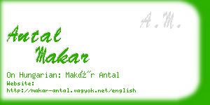 antal makar business card